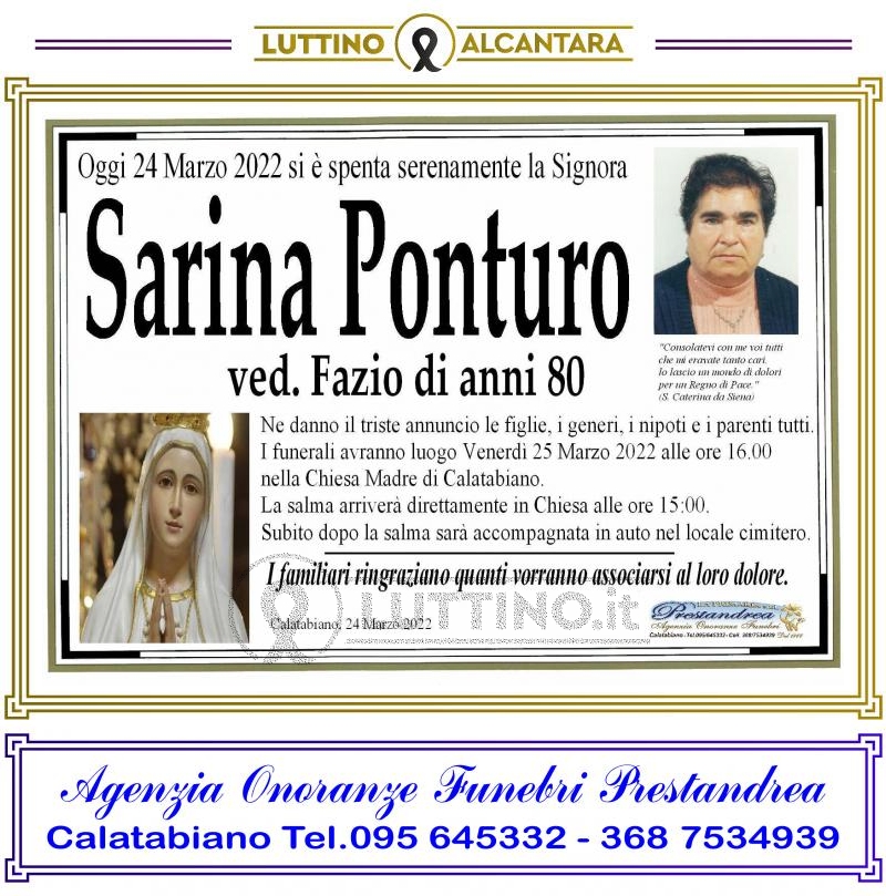 Sarina  Ponturo